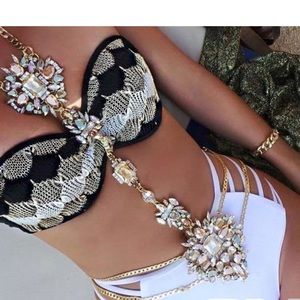 Stunning Royalty Jewels Crystal Body Wrap